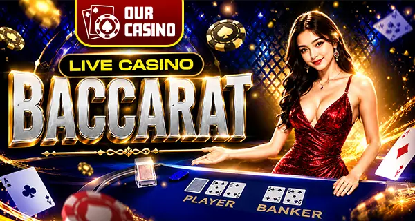 Live Casino Baccarat table on Level777
